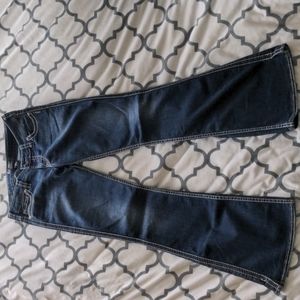 Silver Wide leg/Flare Jeans, Size 29